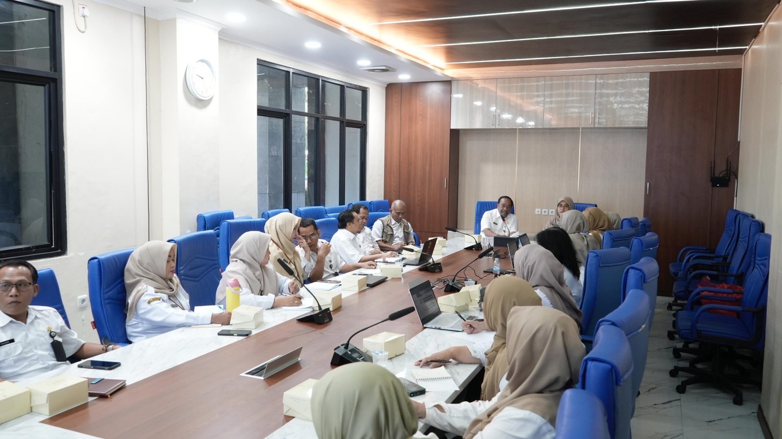 Sekretaris Daerah Kota Cilegon, Maman Mauludin Saat Menerima Kunjungan Dari BPOM Serang, (Foto. Ist)